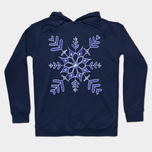 Blue Snowflake Hoodie